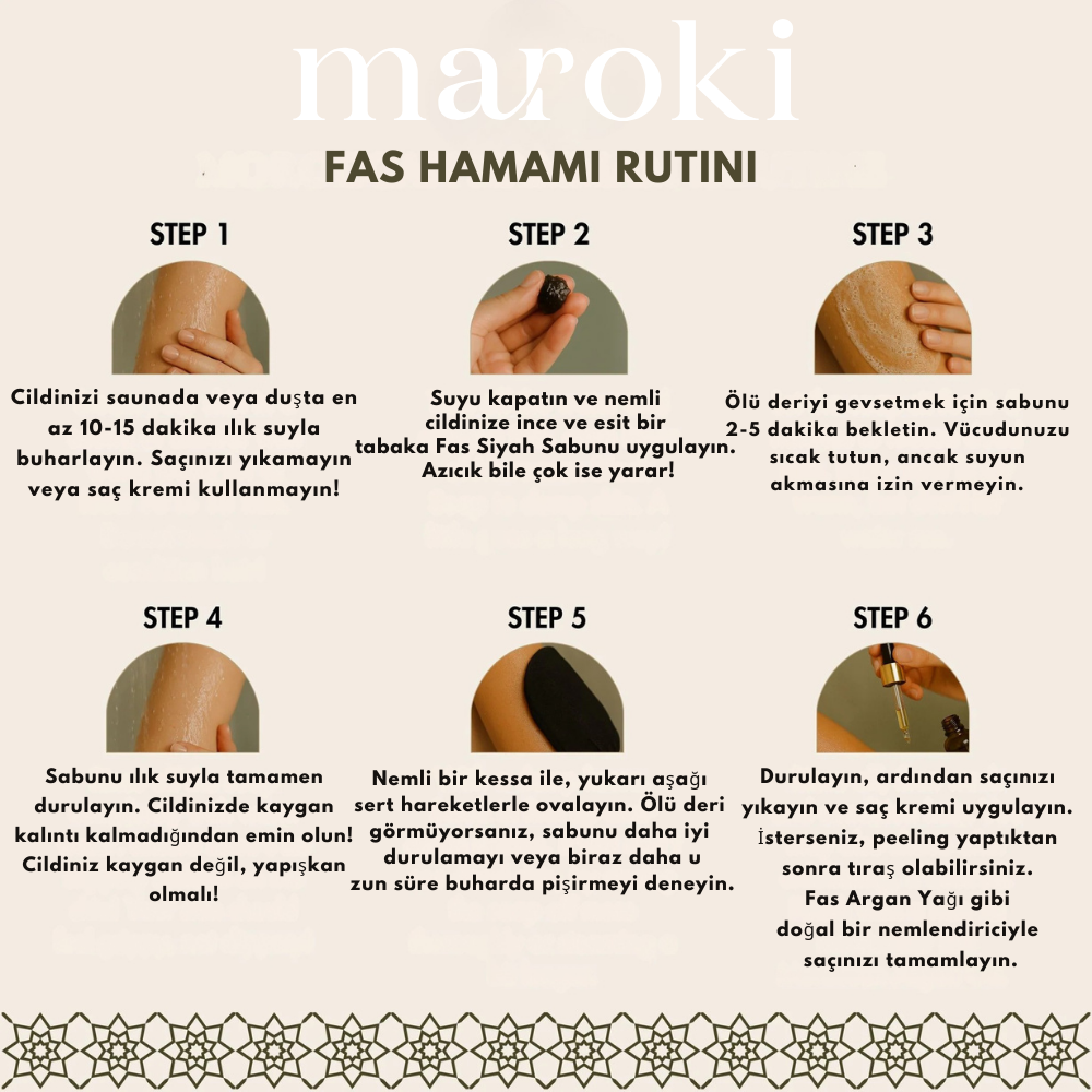 Fas Doğal Peeling Hamam Kesesi